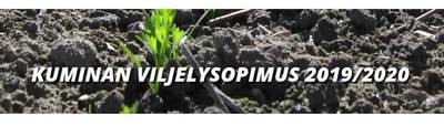 Kuminan viljelysopimukset 2019/2020