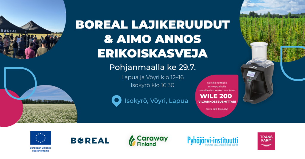Boreal lajikeruudut & Aimo Annos erikoiskasveja 29.7.2026